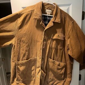 Men's Brown Corduroy Shirt Jacket (XXL)